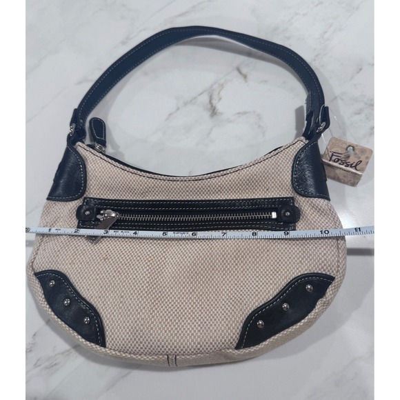 Vintage Fossil‎ Leather Mini Shoulder Bag Y2K 1990s Retro Casual Lightweight NWT - Picture 10 of 11